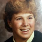 Betsy’s senior year photo at Mercersburg Academy (Mercersburg, PA – 1983).